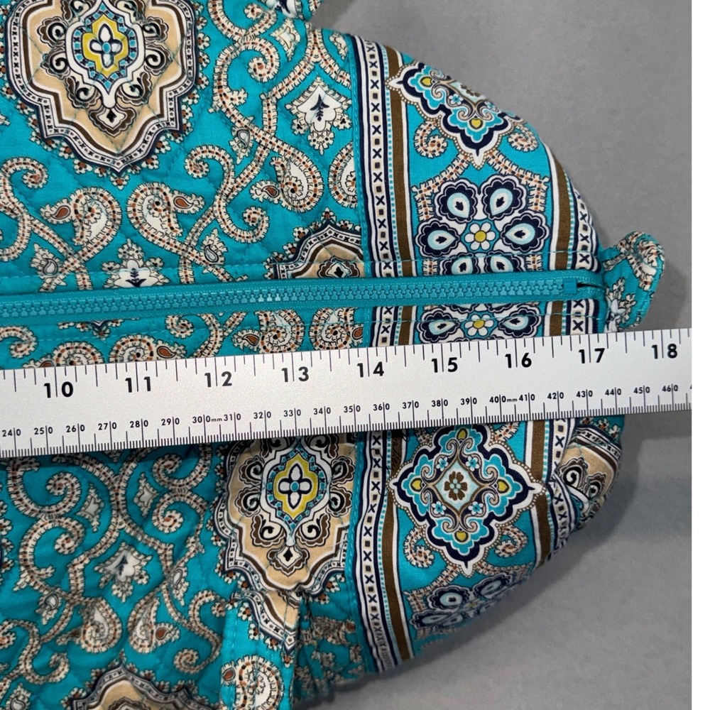 Vera Bradley Retired Totally Turquoise Small Original Duffel Bag - Picture 7 of 10